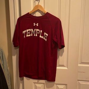 Temple university under armor mens medium fleece shirt